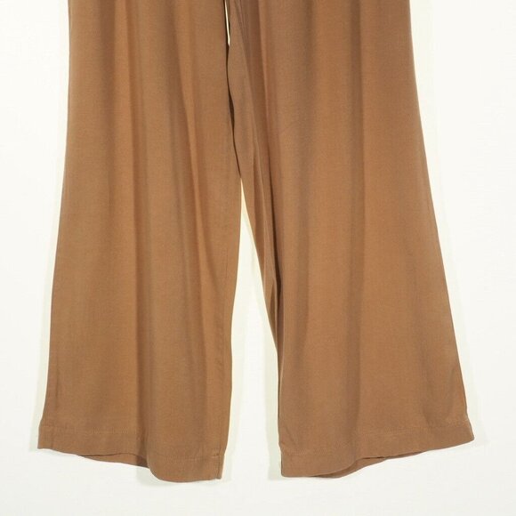 Monterey Bay Womens Pants Size 8 Wide Leg Chamise Feel Beige Side Zip - Picture 3 of 9